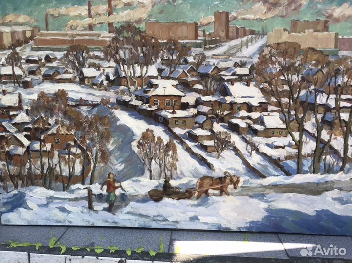 Картина «Февральское солнце» 1985г Медведев В. Я