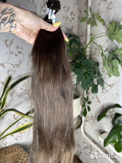 Волосы для наращивания славянка 55 см
