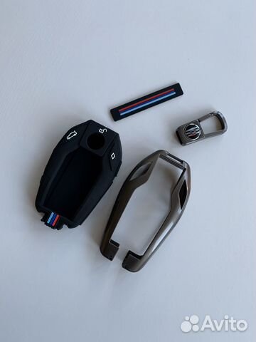 Чехол для смарт-ключа BMW (серый)