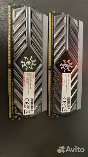 Оперативная память ddr4 16gb(8x2) xpg rgb
