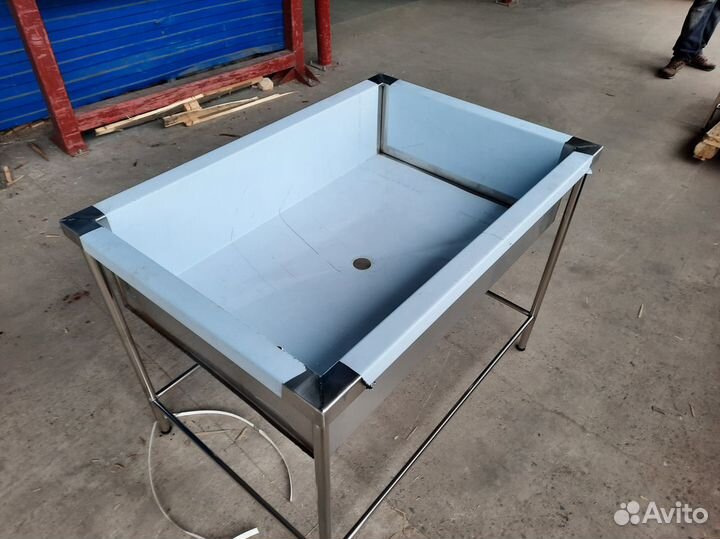 Ванна моечная из нержавейки