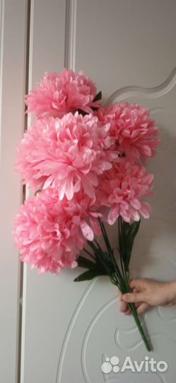 Искусственные цветы хризантемы очень большие