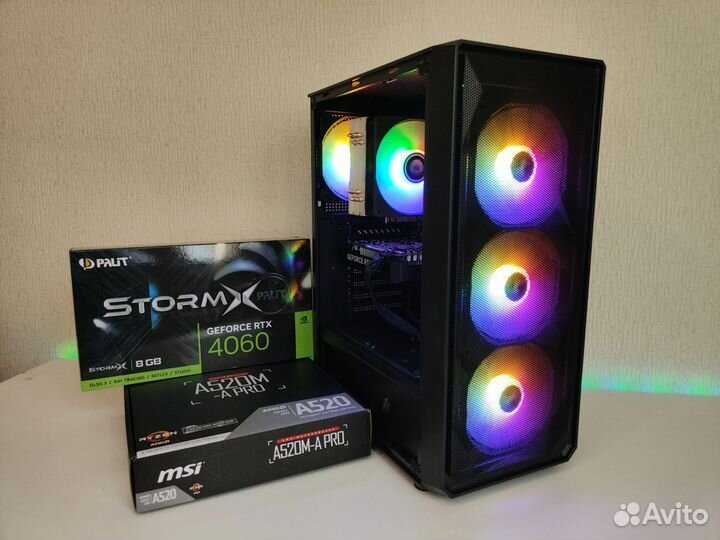 Новый пк: RTX 4060 / ryzen 5500