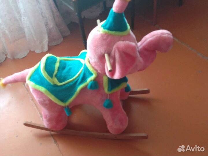 Слон-качалка детская