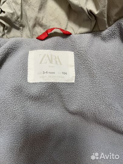 Куртка zara 104 демисезон унисекс