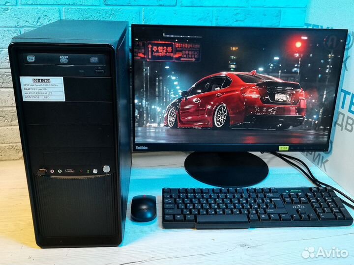 Компьютер i5-2320 ram 8gb hdd 500gb