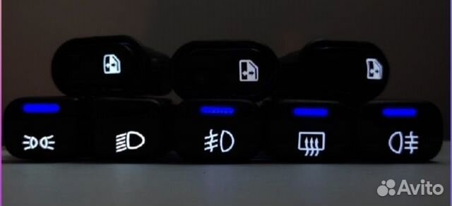 Кнопки с пересветом ваз 2114, комплект