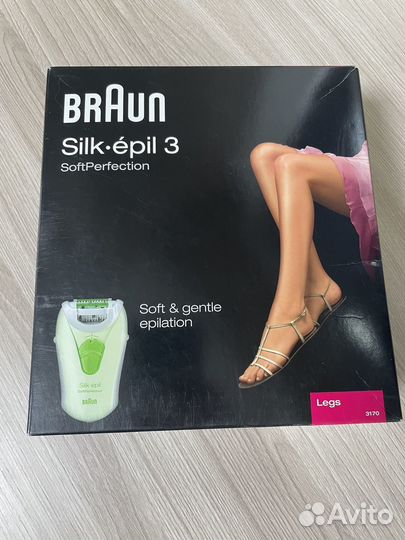 Эпилятор braun silk-epil 3 Legs 3170 в коробке