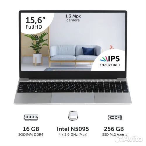 Ноутбук Azerty RB-1551 15.6