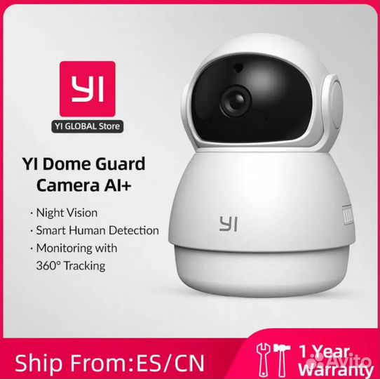 Камера видеонаблюдения Xiaomi Yi Dome Guard 360