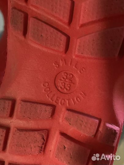 Детские резиновые сапоги 32