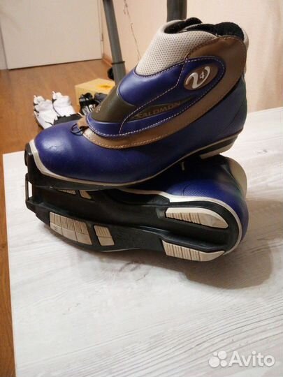 Лыжные ботинки salomon размер 38, б/у