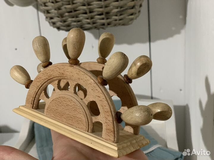 Деревянная салфетница в морском стиле Декор