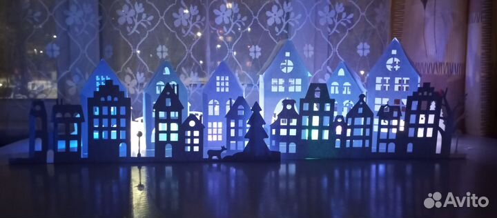 Новогодний набор для творчества домики