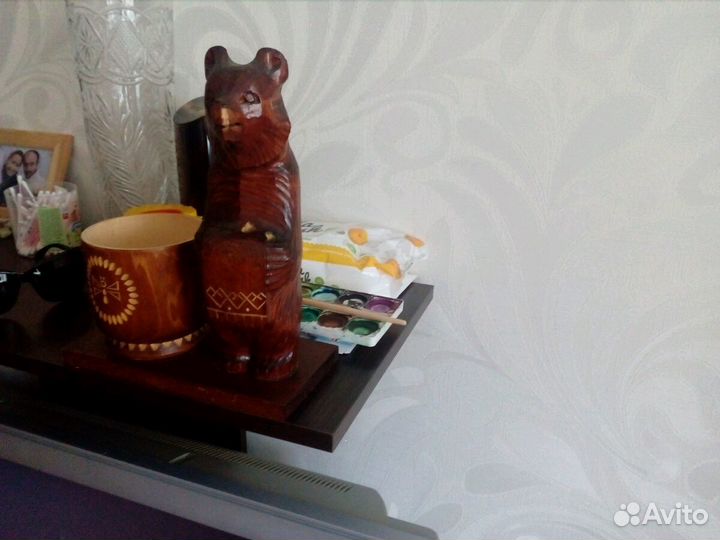 Сувенир Деревянный Медовый Мишка