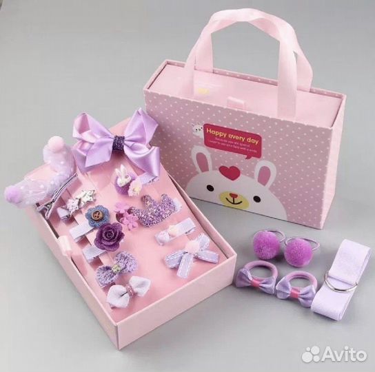 Заколки детские новые набор в упаковке