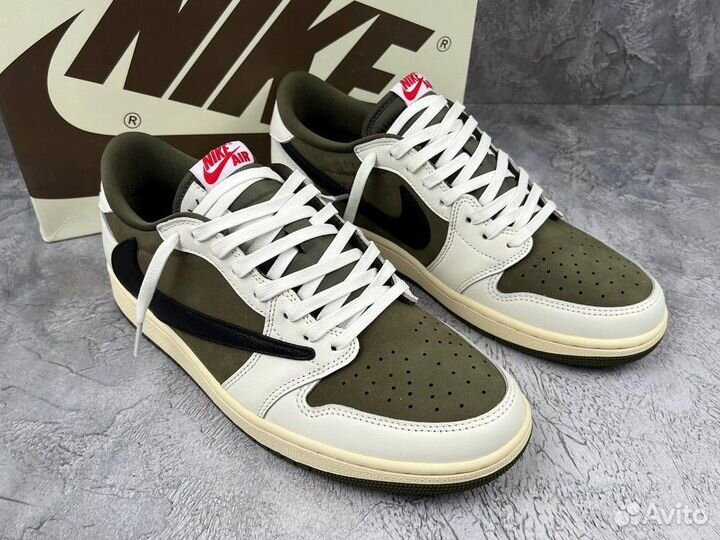 Travis Scott x Air Jordan 1 Low Golf Neutral Olive