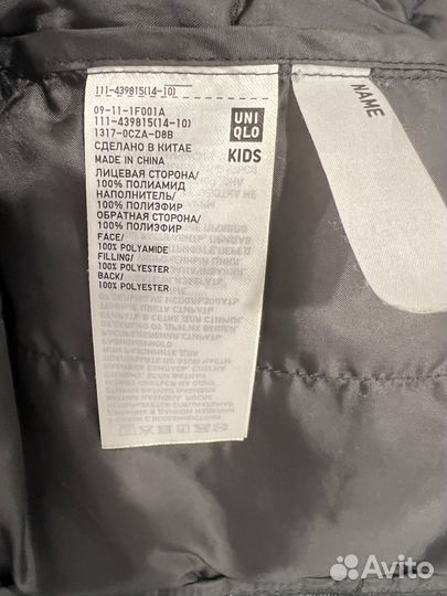 Куртка утепл. uniqlo Юникло детская на 134-140 см