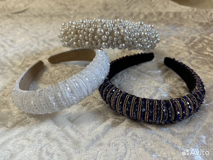 Ободки с заколками