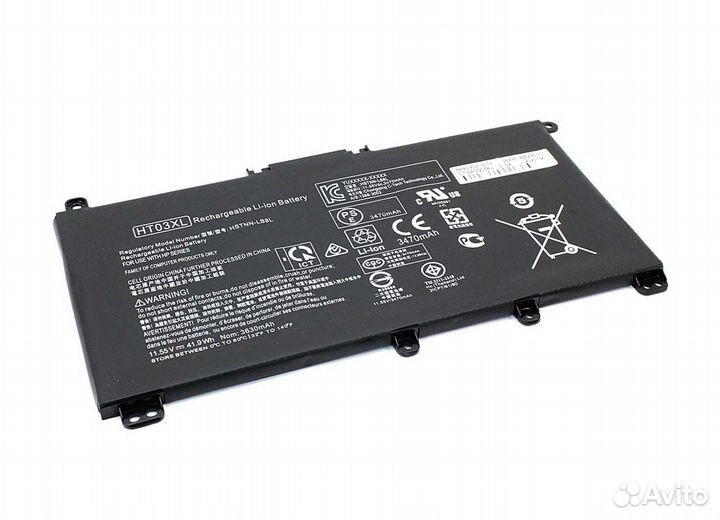 Аккумулятор для HP 15-CS 17-BY HT03 11.4V 3470mAh