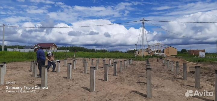 Монтаж жб свай