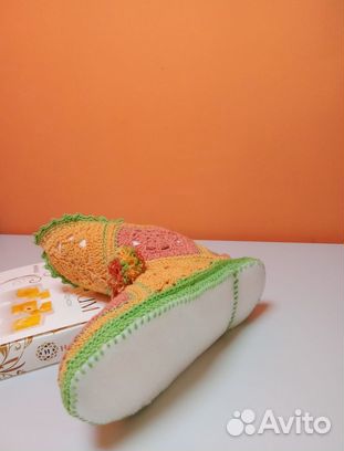 Носки-тапочки ручной вязки