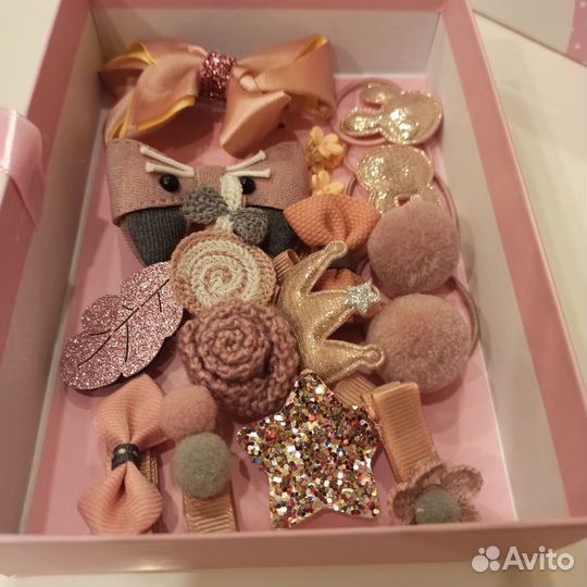 Набор аксессуаров для девочки резиночки заколки