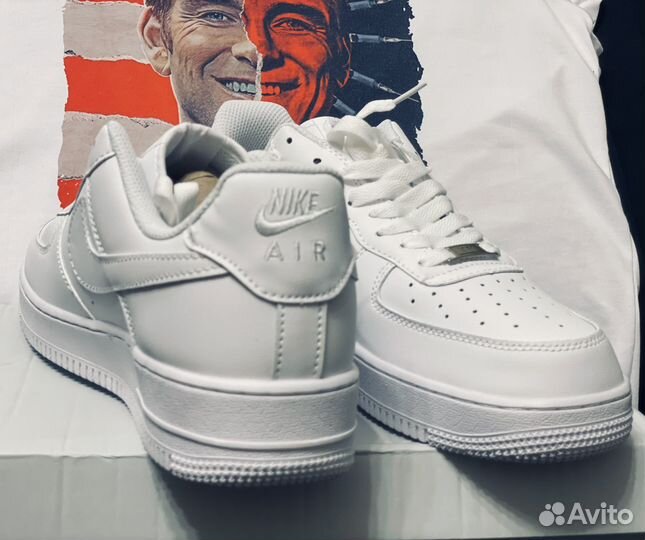 Nike Air Force 1 кроссовки мужские белые