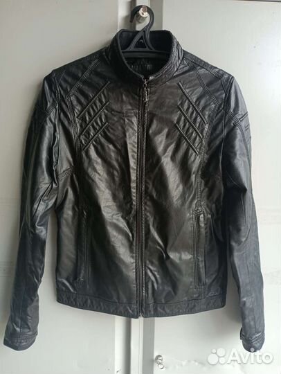 Кожаная куртка мужская бу