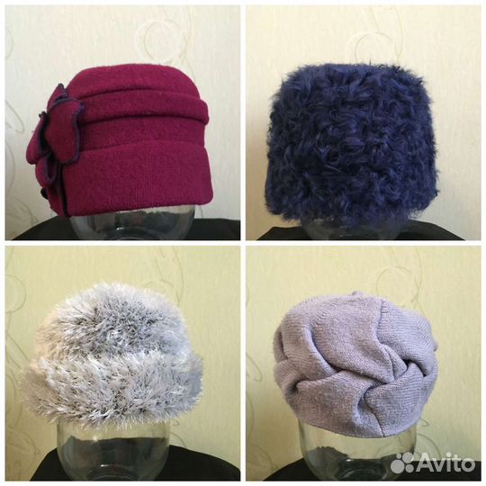 Шапки берет женские зимние и летние