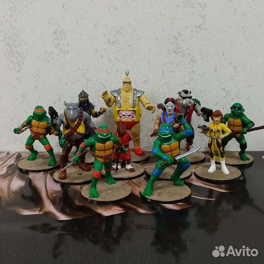 Коллекция черепашек ниндзя 11 фигур