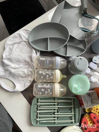 Бутылочка nuk силиконовая детская посуда