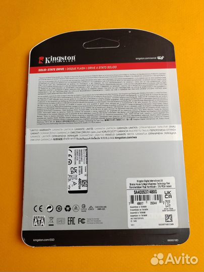 SSD KingSton 480 гб A400 2.5