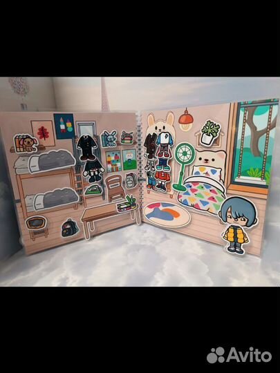 Тока Бока игра домик на липучках