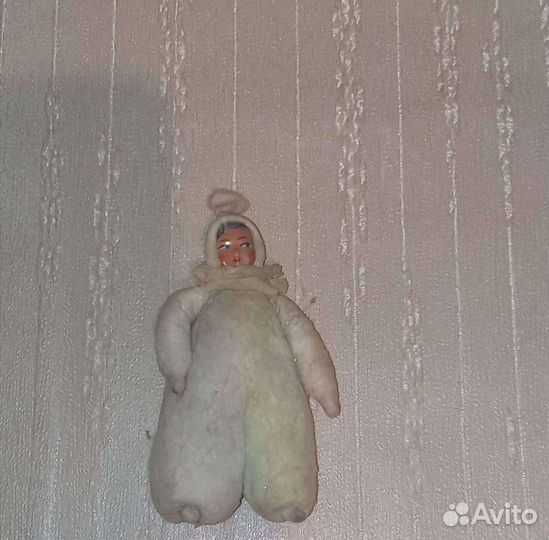 Ватная елочная игрушка СССР