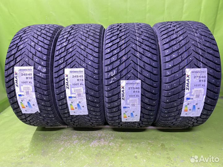 Zmax Winternova Stud II 245/45 R18 и 275/40 R18 100T