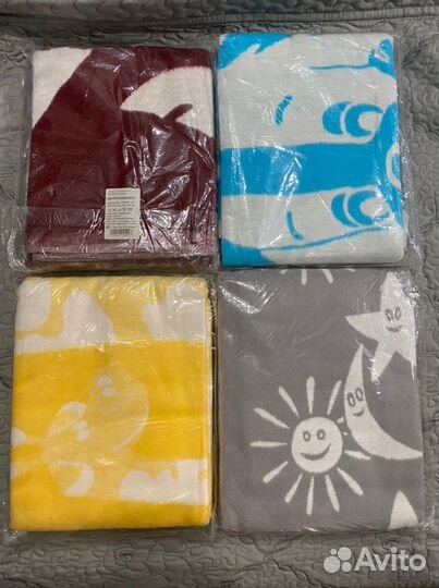 Одеяла детские байковые. Эстония. Новые