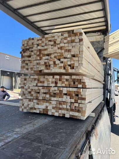 Брус обрезной 100х100х6000 мм
