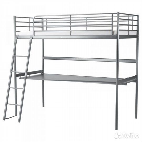 Икеа 2х ярусная кровать со столом