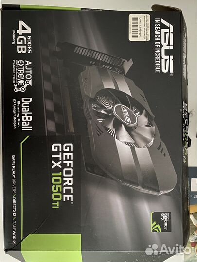 Видеокарта asus gtx 1050 ti