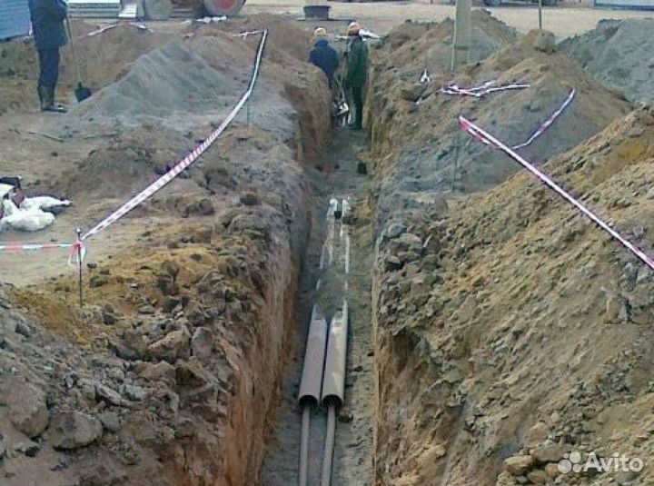 Землекопы копка траншей