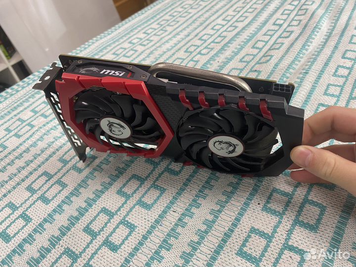Gtx 1050Ti 4gb msi gaming X на пломбе