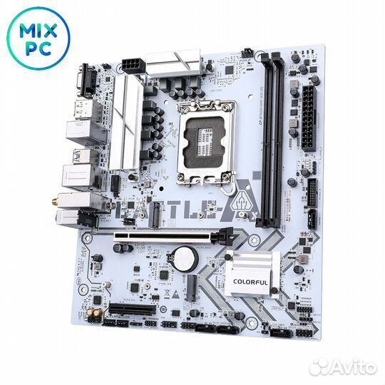 Материнская плата LGA1700 Colorful Battle-AX B760M-G white wifi D5 V20