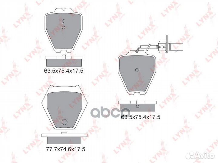 Колодки тормозные дисковые перед BD1225 LYN