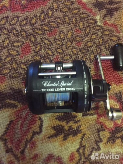 Катушка и тролинговый спининг shimano