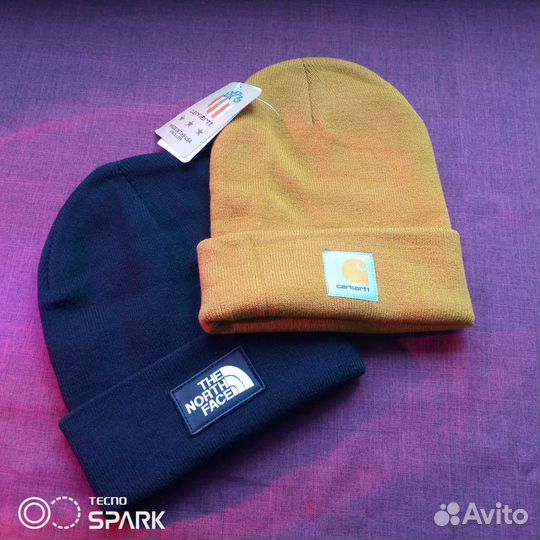 Мужская шапка THE North Face.,Carhartt