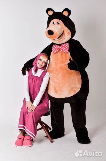 Аниматоры, белый медведь, Ростовые куклы