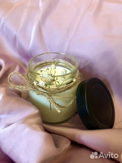 Свечи из соевого воска ручной работы