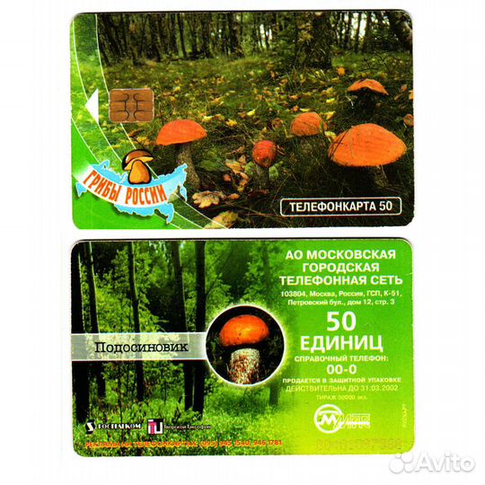 Телефонная карта МГТС 2001 год - Подосиновик
