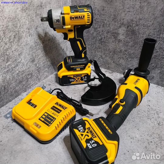 Болгарка ушм + Гайковерт Dewalt Набор (Арт.39239)